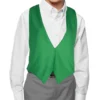 Childs Backless Emerald Green St Patricks Day Waistcoat Kids Fancy Dress
