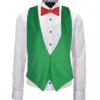 Adults Wales Welsh Cymru National Flag Backless Waistcoat & Bowtie Fancy Dress [2 Sizes]
