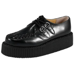Black Leather Mondo Creeper