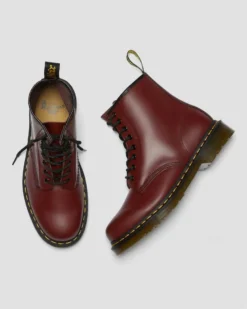 Dr. Martens 1460 Cherry Red Smooth Dr. Marten 8 Eye Boots -Halloween Cosplay 11822600.88