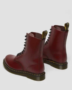 Dr. Martens 1490 Smooth Cherry Red Dr. Marten 10 Eye Boots -Halloween Cosplay 11857600.83