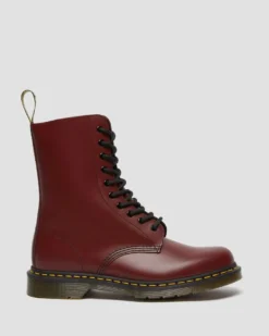 Dr. Martens 1490 Smooth Cherry Red Dr. Marten 10 Eye Boots -Halloween Cosplay 11857600.84