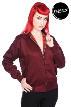 Burgundy Harrington Jacket UNISEX -Halloween Cosplay 14116507321398262147jbn 615 burgundy