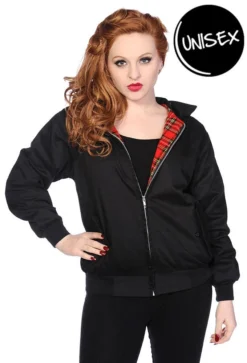 Black Harrington Jacket UNISEX 17 Black Harrington Jacket UNISEX -Halloween Cosplay 14116507611410519799JBN 615 BLK 83bf253c bba7 4614 80d3 366ca57271ef