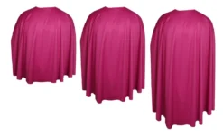Adults Fuschia Pink Custom Made Super Hero Cape Fancy Dress Accessory