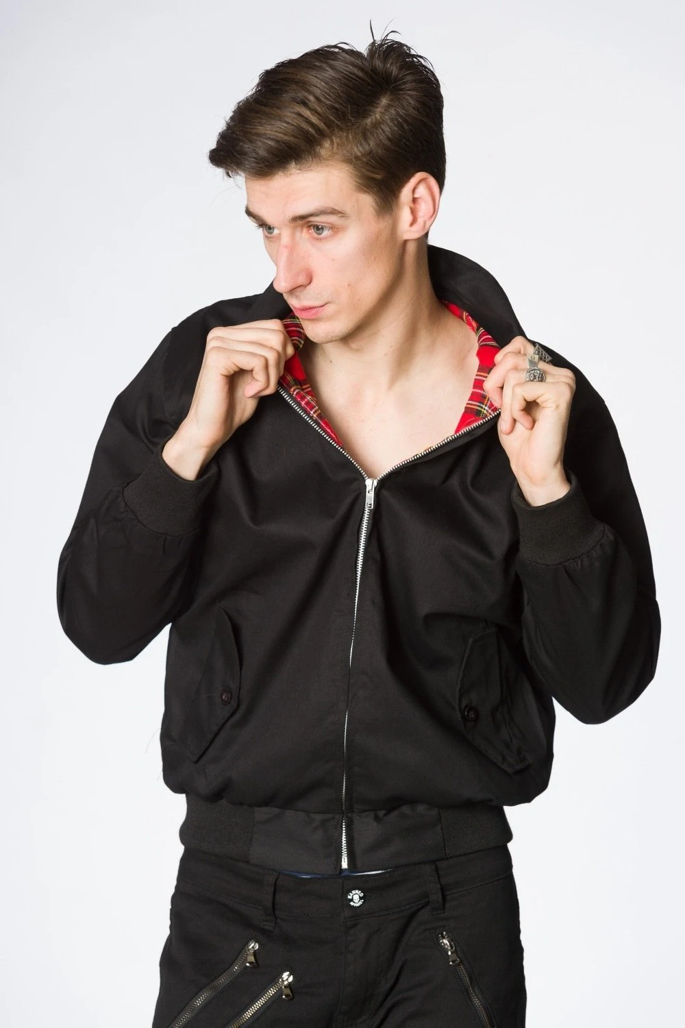 Black Harrington Jacket UNISEX 3 Black Harrington Jacket UNISEX - Image 3