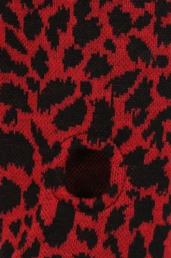Cherry Red Leopard Print Sweater Top 14 Cherry Red Leopard Print Sweater Top -Halloween Cosplay 1619604549JP57059 4
