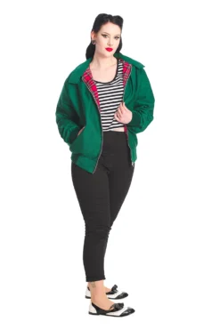 Green Harrington Jacket UNISEX -Halloween Cosplay 1641210013JBN615.GRN