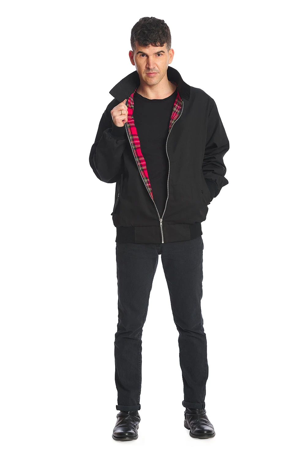Black Harrington Jacket UNISEX 2 Black Harrington Jacket UNISEX - Image 2