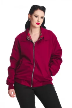 Burgundy Harrington Jacket UNISEX -Halloween Cosplay 1641210248JBN615BRG4339