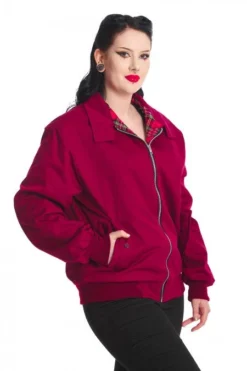 Burgundy Harrington Jacket UNISEX -Halloween Cosplay 1641210248JBN615BRG4342