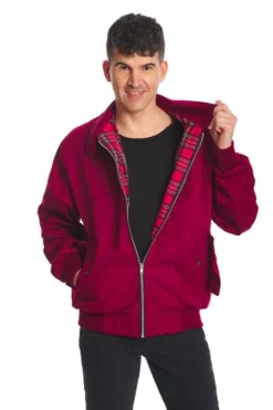 Burgundy Harrington Jacket UNISEX