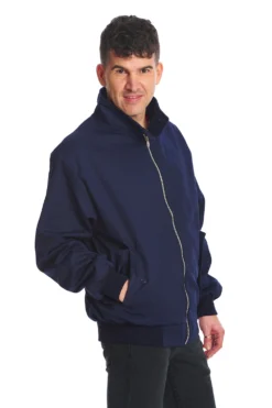 Dark Blue Harrington Jacket UNISEX -Halloween Cosplay 1641210294JBN615NAVY4153