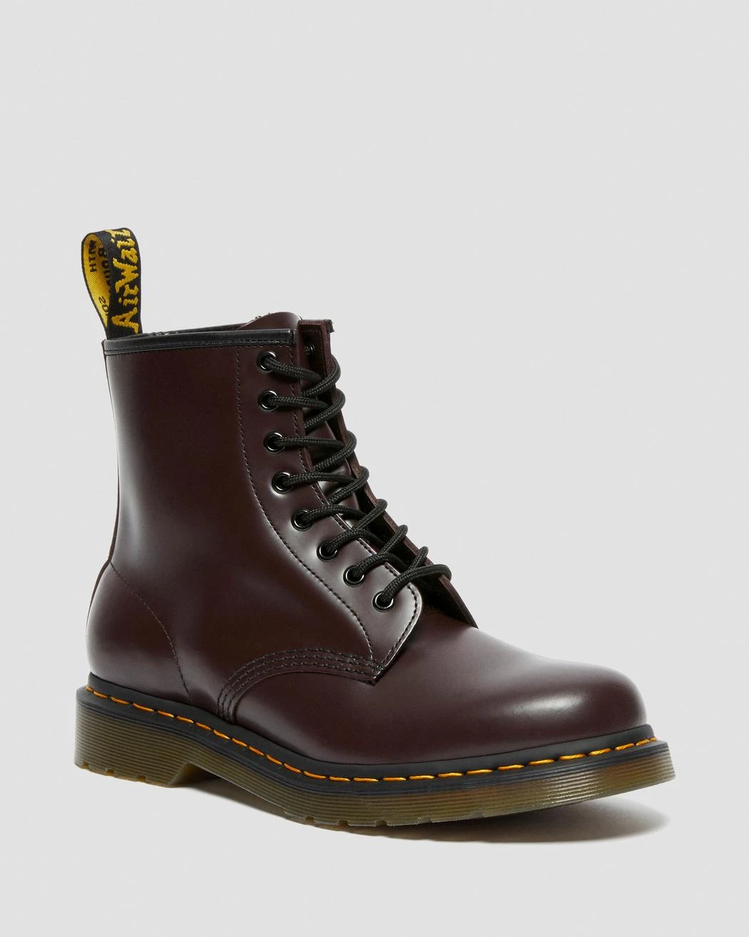 Dr. Martens 1460 Burgundy Smooth Dr. Marten 8 Eye Boots 4 Dr. Martens 1460 Burgundy Smooth Dr. Marten 8 Eye Boots - Image 4