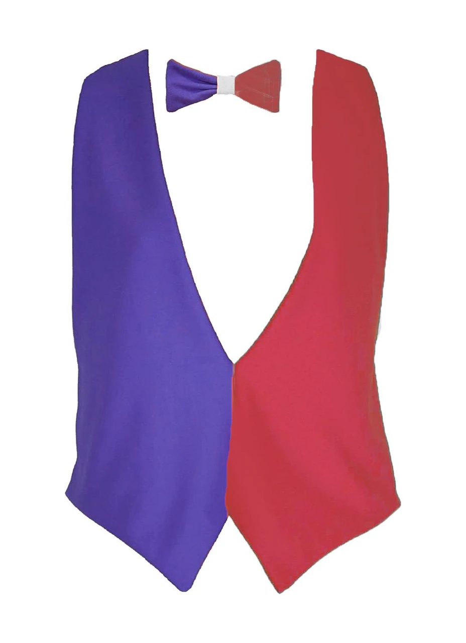 Adults France French National Flag Backless Waistcoat & Bowtie Set 2 Adults France French National Flag Backless Waistcoat & Bowtie Set - Image 2