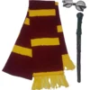 School Boy Girl Wizard House Scarf Wand & Glasses Halloween Book Day Fancy Dress Costume Accessories