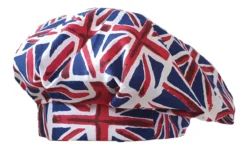 Adults Union Jack Flag GB UK King Charles Coronation United Kingdom Beret
