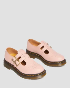 Dr. Martens 8065 Peach Mary Jane Shoes
