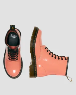 Dr. Martens 1460 Shiny Coral Patent Leather Boots 10 Dr. Martens 1460 Shiny Coral Patent Leather Boots -Halloween Cosplay 30713695.88