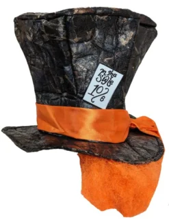 Adults Mad Hatter Top Hat & Cravat Wonderland Fancy Dress Costume Accessory [One Size] -Halloween Cosplay 3654bc27 a88c 45f3 a2de ad1499d02f5a 14932.1680089825
