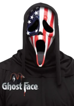 Official Ghost Face Patriotic USA Flag Scream Mask