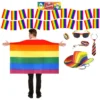 Rainbow Pride LGBT Carnival Festival 7 Piece Supporters Kit