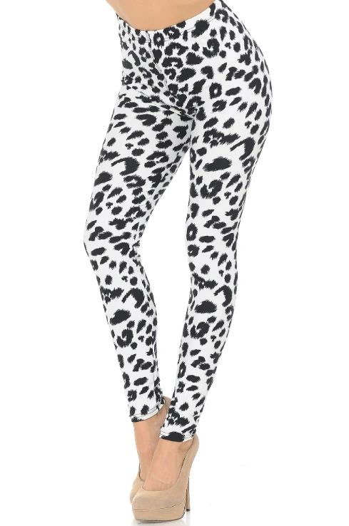 Snow Leopard Leggings 2 Snow Leopard Leggings - Image 2