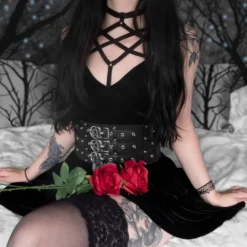 Magica Black Velvet Skater Dress 11 Magica Black Velvet Skater Dress -Halloween Cosplay 61251221 2435737919810517 3599553129219014599 n