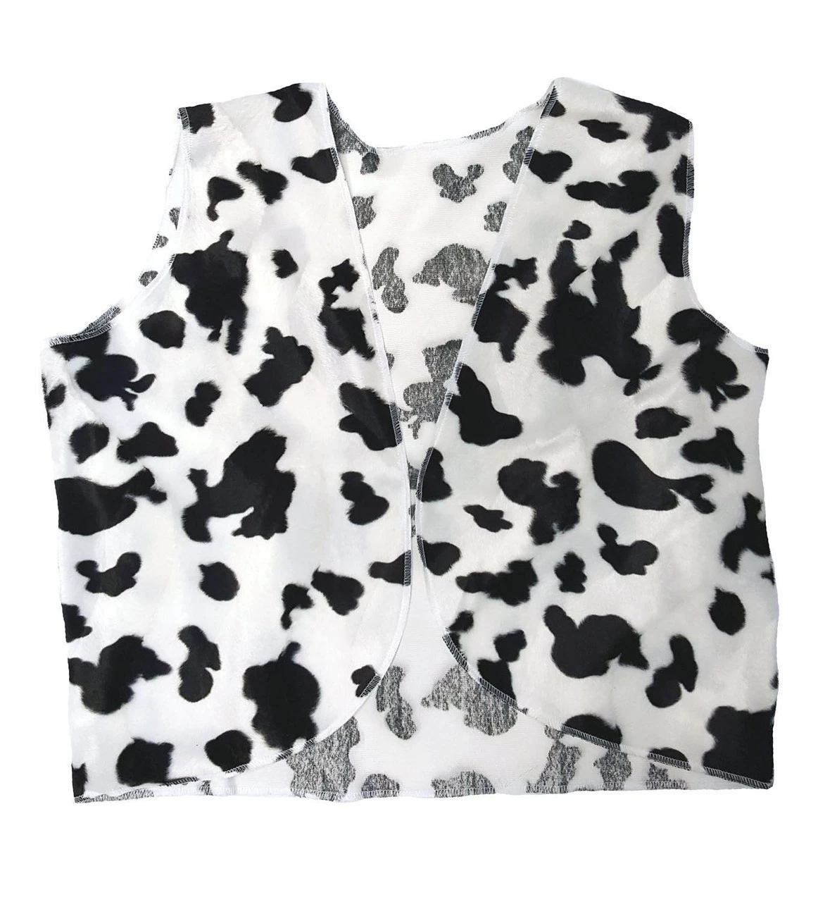 Adult Black & White Cow Print Cowboy Cowgirl Waistcoat Woody Fancy Dress 1 Adult Black & White Cow Print Cowboy Cowgirl Waistcoat Woody Fancy Dress