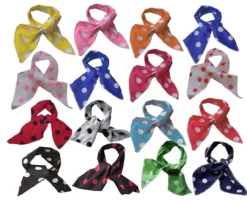 Rock N Roll 1950s Polka Dot Neck Tie Necktie Scarf Fancy Dress Accessories