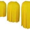 Adults Yellow Custom Made Super Hero Cape Fancy Dress Accessory
