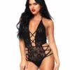 LEG AVENUE Can't Stop Lace Bodysuit