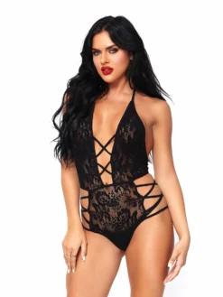 LEG AVENUE Can't Stop Lace Bodysuit