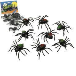 Spiders Pack Of 8 Scary Creatures Halloween Toy Prop Accessorize
