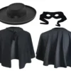 Masked Bandit Avenger Don Diego De La Vega Fancy Dress [One Size]