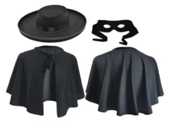 Masked Bandit Avenger Don Diego De La Vega Fancy Dress [One Size]