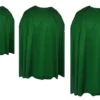 Adults Emerald Green Custom Made Super Hero Cape Fancy Dress Accessory