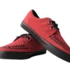 Lucious Red Suede Creeper Sneaker