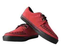 Lucious Red Suede Creeper Sneaker