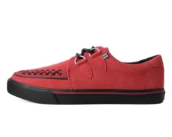 Lucious Red Suede Creeper Sneaker -Halloween Cosplay A3045 LEFT PROFILE 400x 6e2588f8 86b1 4045 ab2d 21801fb12ca1