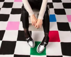 Black & White 2-Ring Creeper Sneaker -Halloween Cosplay A3087 lifestyle 500x 9405a311 6e1b 4977 81a6 c197289f4b3e