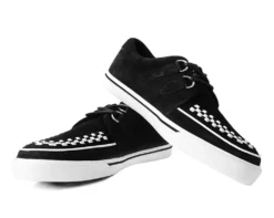 Black Suede D-Ring White Interlace VLK Sneaker