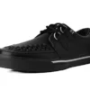 Black Leather D-Ring VLK Creeper Sneaker