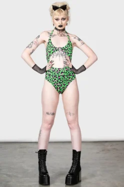 Animal Neon Leopard Swimsuit