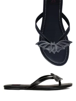 Betty Bat Sandal Matte Black