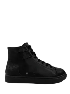Matte Black Chelsea High Tops