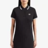 Fred Perry Twin Tipped Polo Dress Black / White