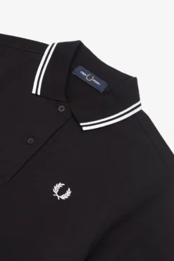 Fred Perry Twin Tipped Polo Dress Black / White -Halloween Cosplay D3600 350 4