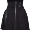 Devil In Disguise Pinstriped Skirt