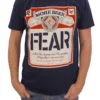 Fear More Beer Can Navy Shirt
